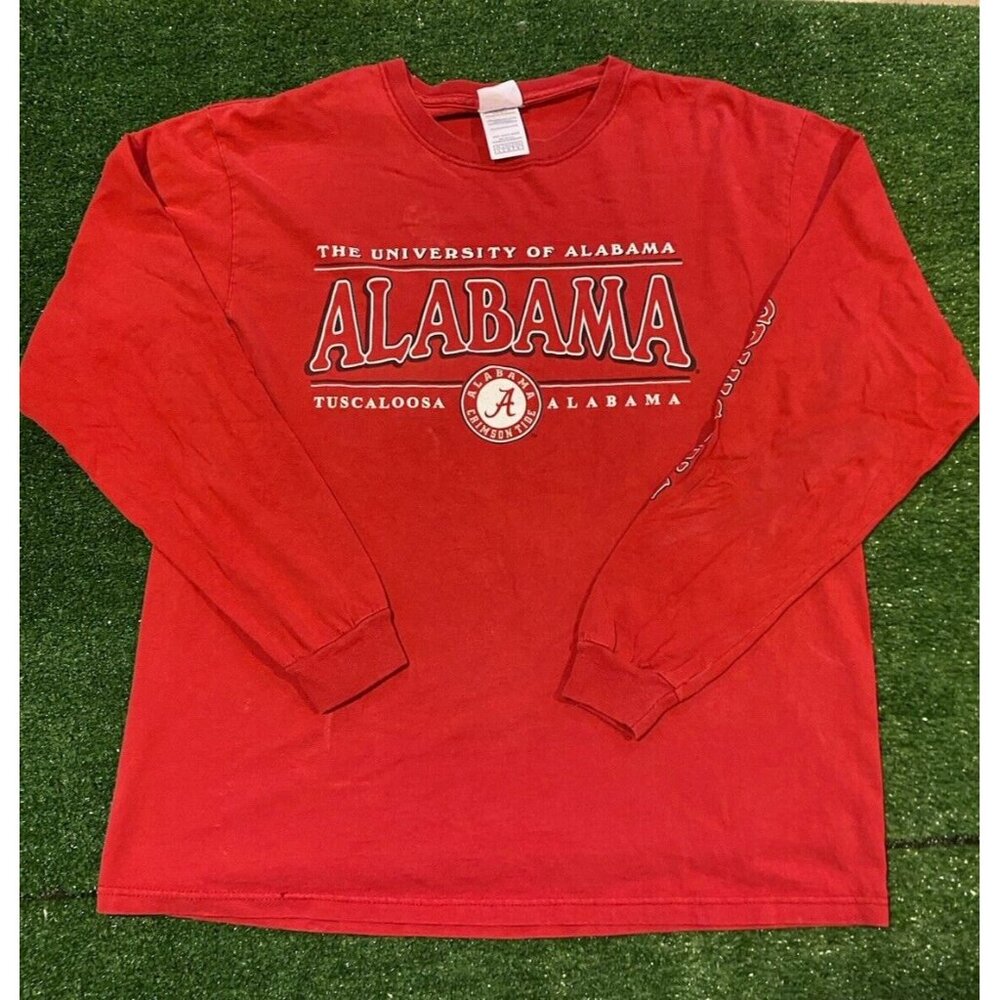 Vintage Alabama Crimson Tide Shirt mens large long sleeve Y2K football unisex
